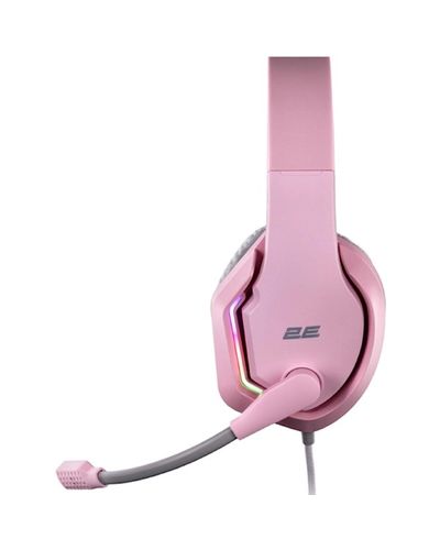 ყურსასმენი 2E HG315 Gaming Headset, Wired, RGB, USB, Pink , 4 image - Primestore.ge