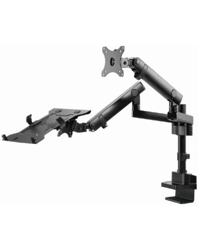 მონიტორის საკიდი Gembird MA-DA3-02 Desk mounted adjustable monitor arm with notebook tray (full-motion) 17"-32" , 5 image - Primestore.ge