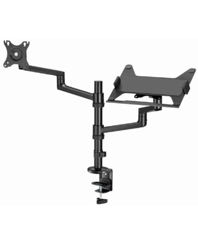 მონიტორის საკიდი Gembird MA-DA-04 Desk mounted adjustable monitor arm with notebook tray 17"-32" , 3 image - Primestore.ge