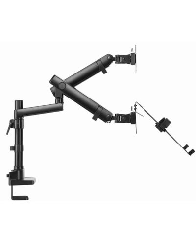 Monitor hanger Gembird MA-DA3-02 Desk mounted adjustable monitor arm with notebook tray (full-motion) 17"-32", 4 image