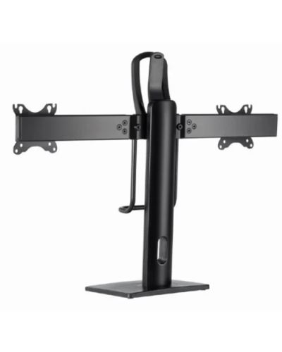 მონიტორის სადგამი Gembird MS-D2-01 Double monitor desk stand height adjustable 17"-27" , 2 image - Primestore.ge