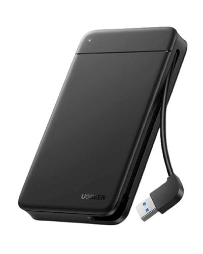 მყარი დისკის ქეისი UGREEN CM352 (80555), USB-A To 2.5-inch, Hard Drive Enclosure, Black  - Primestore.ge