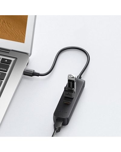 USB-C ჰაბი UGREEN CM416 (20984), USB-C, USB, RJ45, Hub, Black , 5 image - Primestore.ge