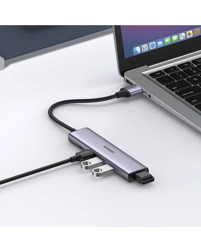 USB-C ჰაბი UGREEN CM473 (20805), USB-C, USB, Hub, Grey , 2 image - Primestore.ge