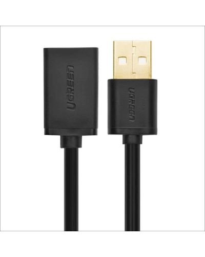 USB დამაგრძელებელი UGREEN 10317 USB 2.0 A Male to A Female Cable 3m (Black) , 2 image - Primestore.ge