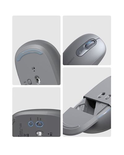 Mouse UGREEN MU105 (90669), Wireless, USB, Mouse, Moonlight Gray, 4 image