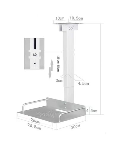 Projector hanger ALLSCREEN PROJECTOR CELLING MOUNT AZ01 From 35cm to 55cm, 3 image