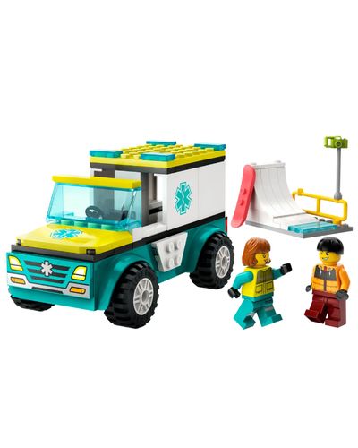 ლეგო LEGO Constructor CITY EMERGENCY AMBULANCE AND SNOWBOARDER , 2 image - Primestore.ge