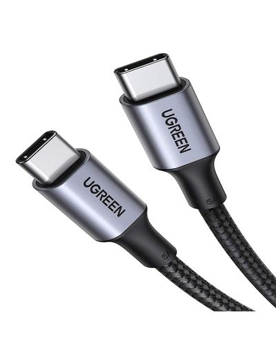 USB კაბელი UGREEN US316 (70429), 100W, Type-c to Type-c, 2m, Black , 2 image - Primestore.ge