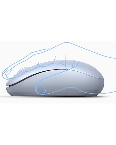 Mouse UGREEN MU105 (90671), Wireless, USB, Mouse, Dusty Blue, 2 image