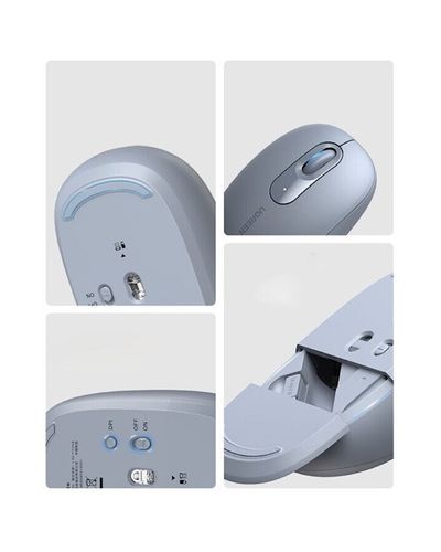 Mouse UGREEN MU105 (90671), Wireless, USB, Mouse, Dusty Blue, 5 image