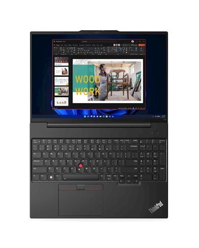 Notebook Lenovo ThinkPad E16 Gen 1, 16" WUXGA (1920x1200) IPS 300nits, i7-1355U 10C, 16GB(8+8), 512GB SSD, Integrated, RJ-45, Win11 Pro Rus, 1y, 4 image