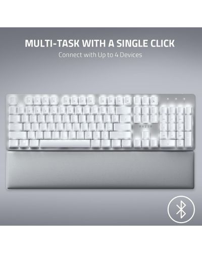კლავიატურა Razer Keyboard Pro Type Ultra LED 108key USB/WL/BT EN, white , 5 image - Primestore.ge