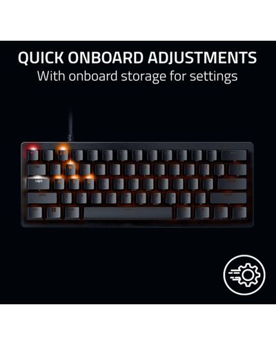 Keyboard Razer Keyboard Huntsman V3 Pro Mini RGB 61key Analog Optical Switches USB-A EN, black, 2 image
