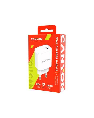 Adapter Canyon 20W wall charger CNE-CHA20W02 USB-C White, 3 image