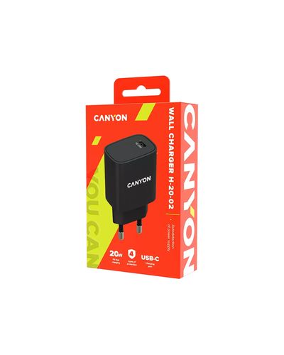 Adapter Canyon 20W wall charger CNE-CHA20B02 USB-C Black, 2 image