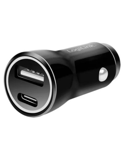 Adapter Logilink PA0300 USB travel charger set vehicle & socket charger 1x USB-A 1x USB-C 15 W black, 3 image