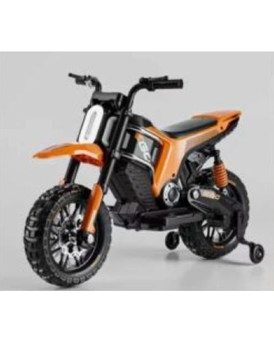 Children's electric motorcycle 5918Y, with rubber tires, leather seat