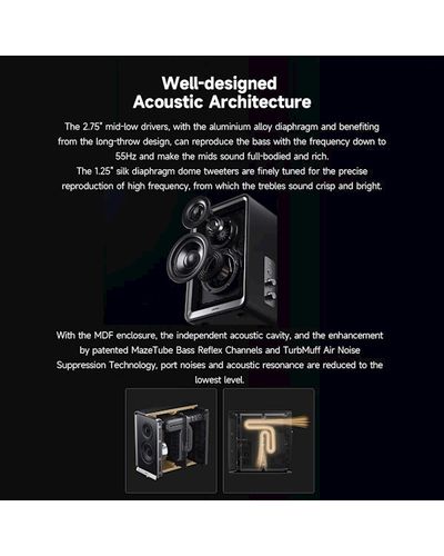 Speaker Edifier QR65, 70W, Bluetooth, USB, USB-C, AUX, Speaker With GaN Charger, Black, 6 image