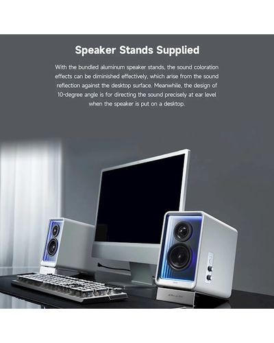 Speaker Edifier QR65, 70W, Bluetooth, USB, USB-C, AUX, Speaker With GaN Charger, White, 3 image
