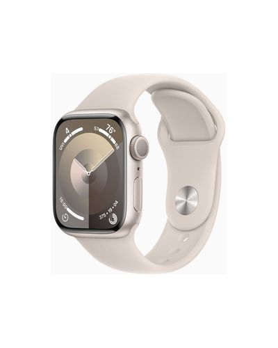 სმარტ საათი Apple Watch Series 9 GPS 41mm Starlight Aluminium Case with Starlight Sport Band - S/M A2978 (MR8T3QI/A_MR8T3QR/A) , 2 image - Primestore.ge