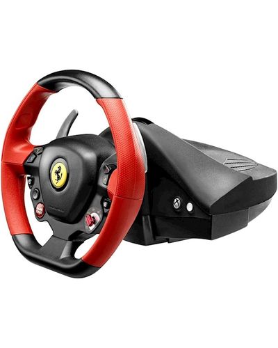კომპიუტერული საჭე და პედლები Thrustmaster Ferrari 458, Xbox One, Black/Red , 3 image - Primestore.ge
