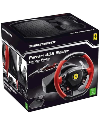 კომპიუტერული საჭე და პედლები Thrustmaster Ferrari 458, Xbox One, Black/Red , 5 image - Primestore.ge