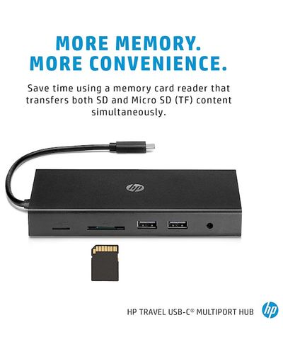 USB ჰაბი HP Travel USB-C Multi Port Hub (1C1Y5AA) , 3 image - Primestore.ge