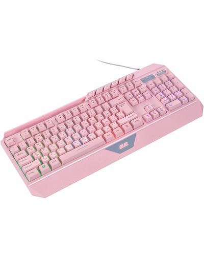 Keyboard 2E GAMING Membrane keyboard KG315 110key, USB-A, EN/UA, RGB, pink, 2 image