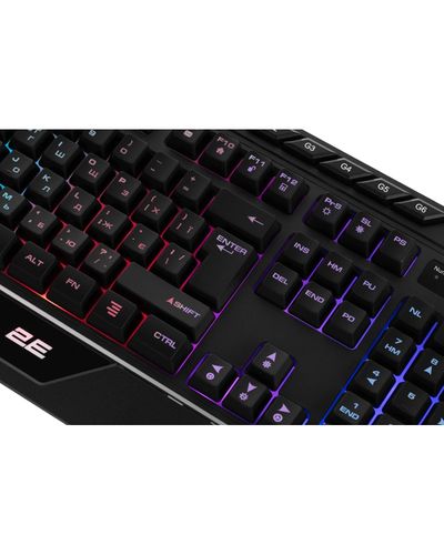 Keyboard 2E GAMING Membrane keyboard KG315 110key, USB-A, EN/UA, RGB, black, 5 image