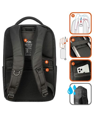 Notebook bag Tucano LUNAR BACKPACK 15.6" BLACK, 3 image