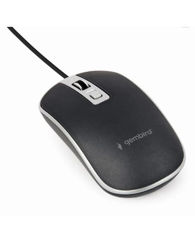 Mouse GEMBIRD MUS-4B-06-BS BLACK/SILVER, 2 image