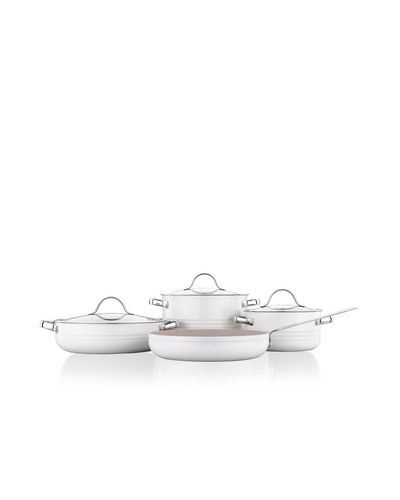 Pots and pans set Korkmaz A2619-2 Linea 7 pcs Cookware Set- Vanilla, 2 image