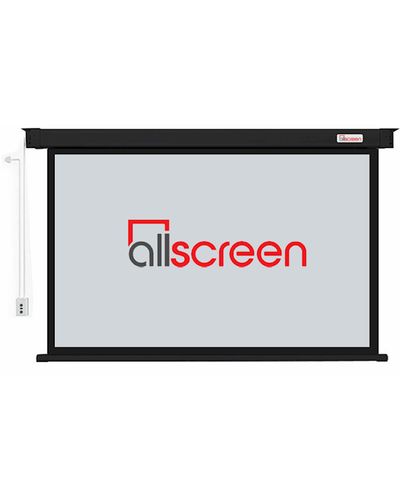 ALLSCREEN ELECTRIC PROJECTION SCREEN 200X200CM HD FABRIC CMP-8080B WITH REMOTE CONTROL 110 inch