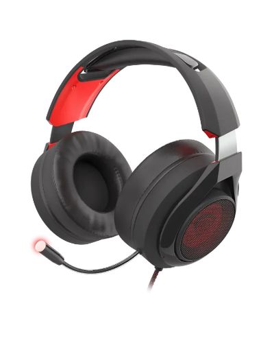 Headphone GENESIS RADON 610 7.1 WITH MICROPHONE ILLUMINATION BLACK-RED USB, 2 image