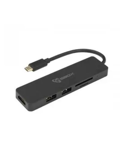 ადაპტერი ADAPTER SBOX USB TYPE-C->HDMI/USB-3.0/SD+TF - 5u1 - TCA-51  - Primestore.ge