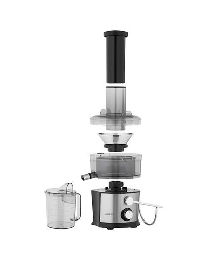 წვენსაწური Ardesto centrifugal juicer, 1100W, bowl-1L, plastic/iron, silver-black , 5 image - Primestore.ge