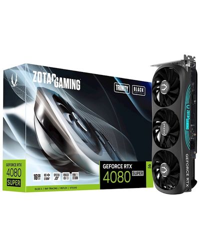 Video board ZOTAC GAMING GeForce RTX4080 SUPER Trinity Black Edition 16GB 256-bit GDDR6X - ZT-D40820D-10P