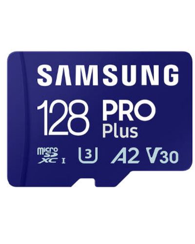 მეხსიერების ბარათი Samsung Pro Plus A2 V30 MicroSD 128GB Class 10 MB-MD128SA  - Primestore.ge