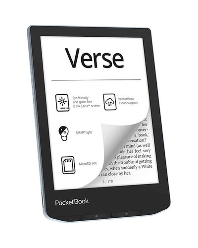ელექტრონული წიგნი PocketBook PB629-2-CIS 629 Verse, 6", 8GB, 512MB, Wi-Fi, E-Book Reader, Bright Blue , 2 image - Primestore.ge