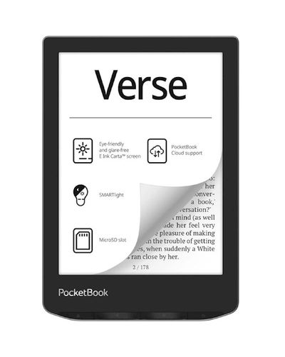 ელექტრონული წიგნი PocketBook PB629-M-CIS 629 Verse, 6", 8GB, 512MB, Wi-Fi, E-Book Reader, Mist Grey  - Primestore.ge