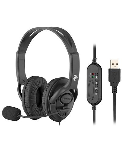 ყურსასმენი 2E PC headset stereo Over-ear CH13 USB, omni-mic, 2m, black  - Primestore.ge