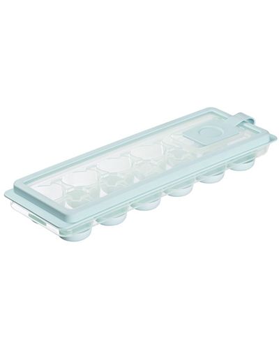 Ice form Ardesto Ice tray with lid Fresh Cylinder, 27x9.5x3.8cm, silicone, plastic, blue