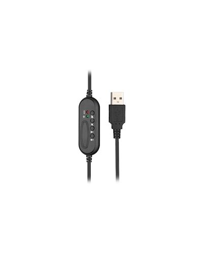 Headphone 2E PC headset stereo Over-ear CH13 USB, omni-mic, 2m, black, 4 image