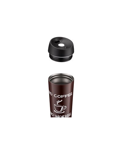 თერმოსი Ardesto Travel mug Coffee Time, 450ml, stainless steel, brown , 3 image - Primestore.ge