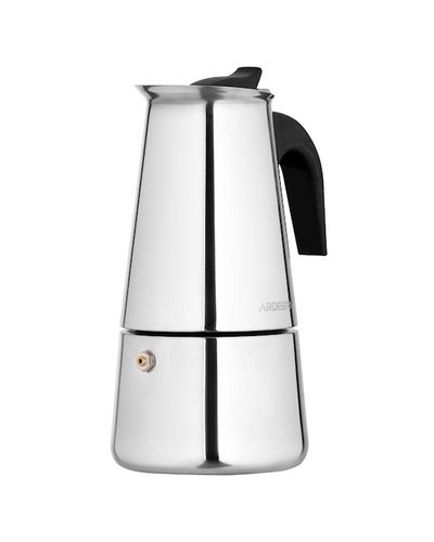 ყავის მადუღარა Ardesto Coffee Maker Gemini Apulia, 0.3l, 6 cups, stainless steel , 2 image - Primestore.ge