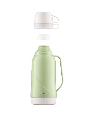 თერმოსი Ardesto Vacuum flask Gemini Gourmet, 1800ml, plastic, borosilicate glass, green , 4 image - Primestore.ge