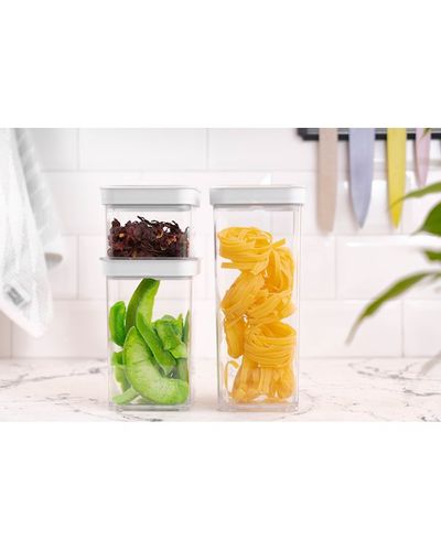 კონტეინერის ნაკრები Ardesto Food storage containers Fresh, 3pcs, plastic, white , 3 image - Primestore.ge