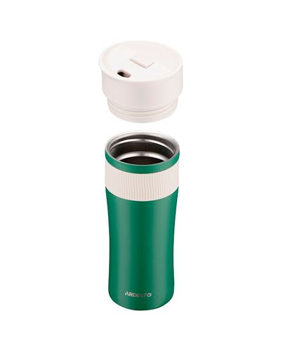 თერმოსი Ardesto Travel mug CaldoCup, 450ml, stainless steel, green , 3 image - Primestore.ge