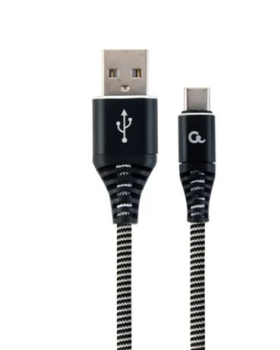 Cable Gembird CC-USB2B-AMCM-1M-BW USB Type-C 1m Black/White